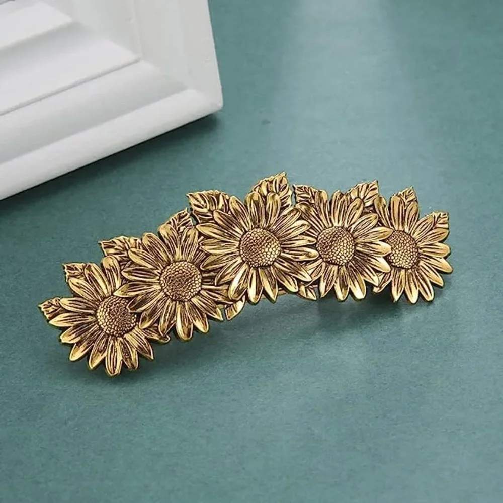 NEW! 🌻 Sunflowers Gold Hair Clip
